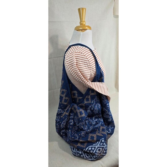 Ruggine Hippie Bohemian Ethnic Hobo Chic Yoga Shoulder Beach Bag Purse - Blue - Picture 4 of 10